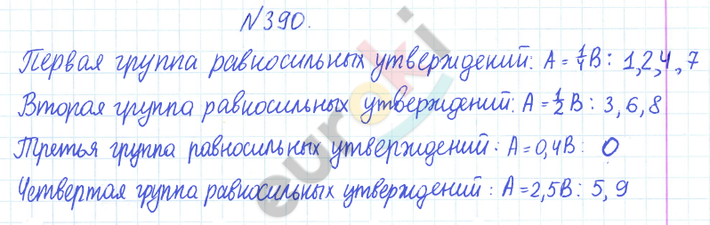 ГДЗ по математике 6 класс Дорофеев, Петерсон еуроки Часть 1, 2, 3 ответы Часть 1. Задание: 390