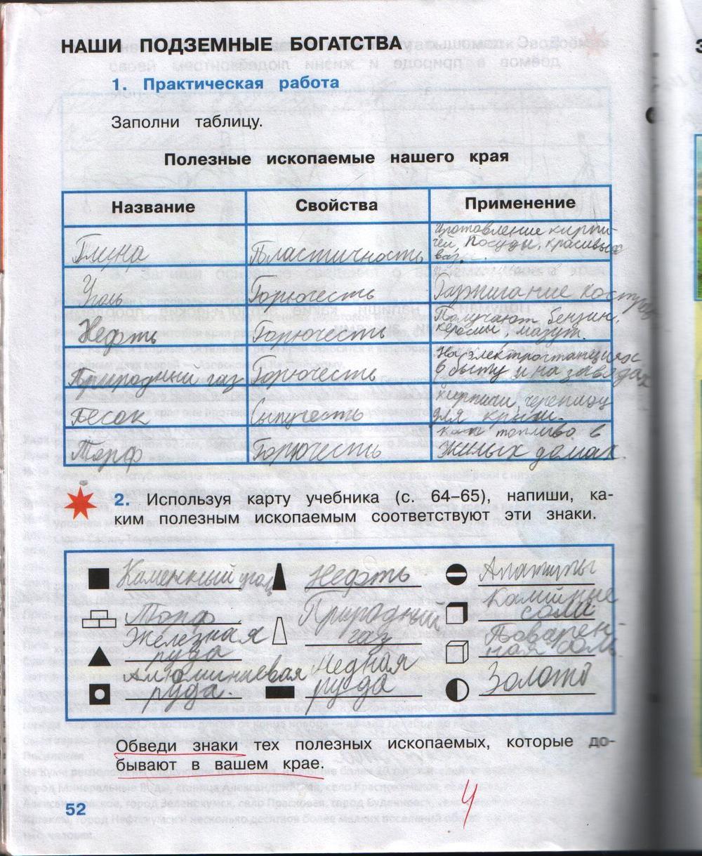 Ответы: Сравни полезные ископаемые. Заполни таблицу.