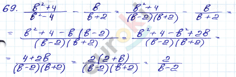 ГДЗ Номер 69 Алгебра 9 класс Кузнецова Тематический список заданий, Приложение | Учебник