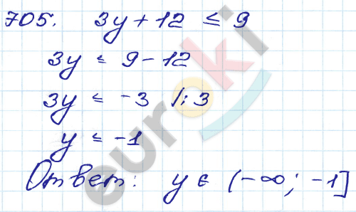 ГДЗ Номер 705 Алгебра 9 класс Кузнецова Тематический список заданий, Приложение | Учебник