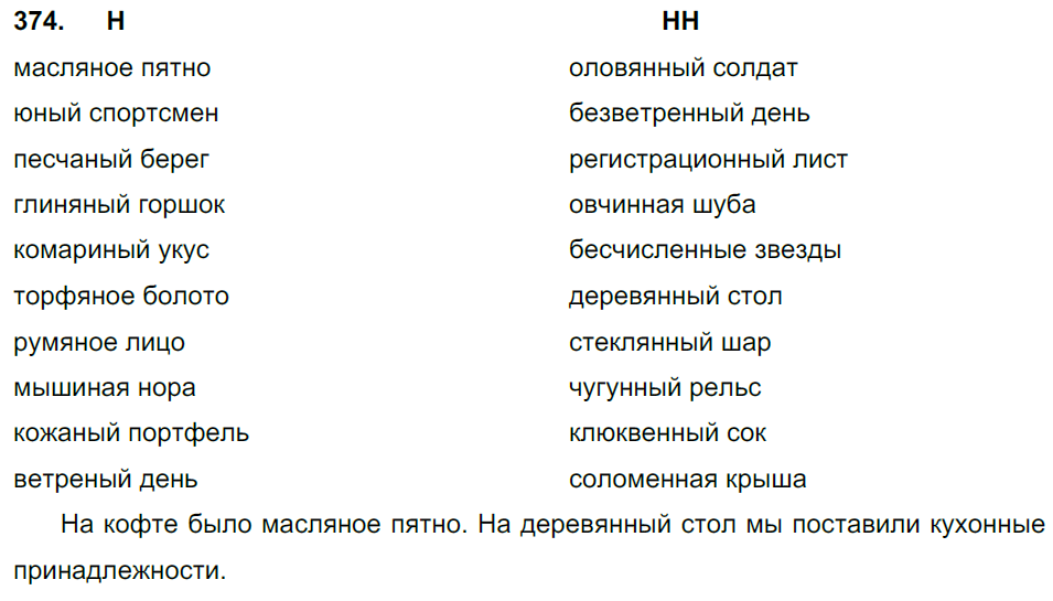 ГДЗ Русский Ладыженская 6 класс № 374 | Получи за д/з 5