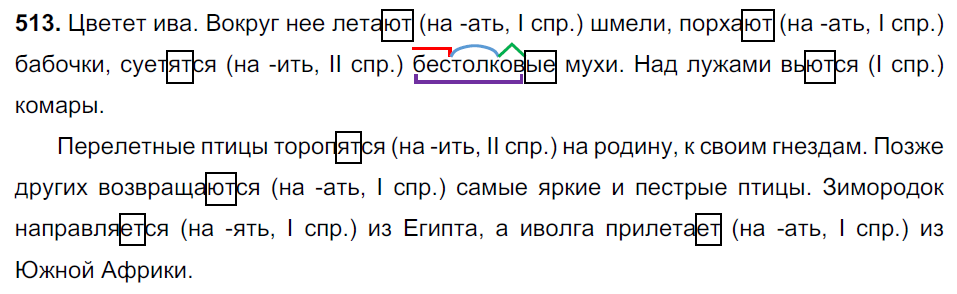 Русский язык 6 класс ладыженская упр 513