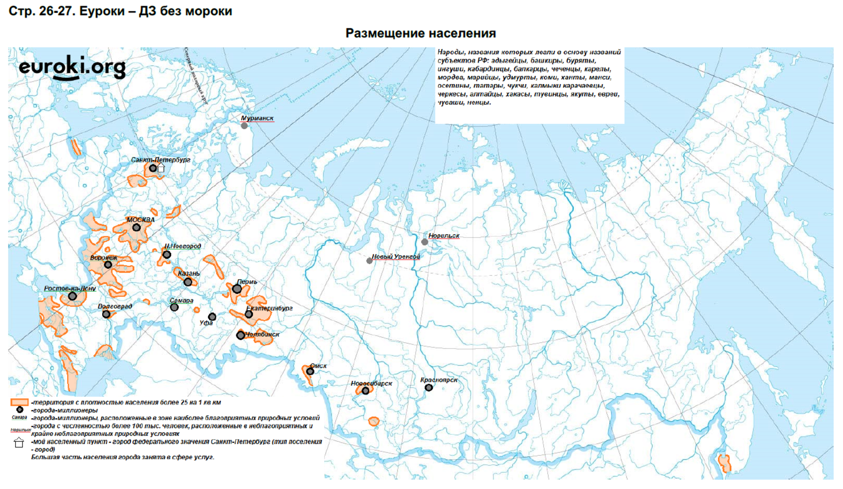У. Контур. карты 8кл. География нов. границы (Матвеев А. В. М: Пр.23) (Полярная