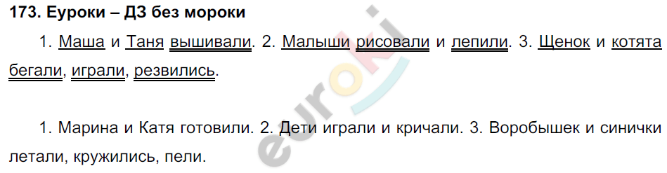 Русский язык 4 класс 2 часть 173. Русский язык 4 класс 2 часть упражнение 173.